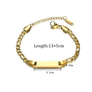 NAME PLATE BRACELETS - suitable for toddlers / teens / petite wrists