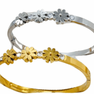 DAISY CZ BRACELET - free name engraving