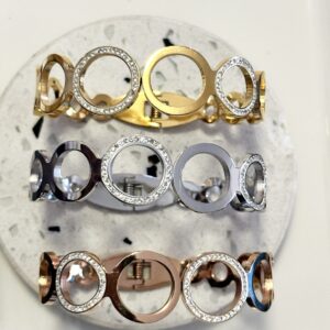 CZ BUBBLE BRACELET- Front Close