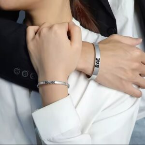 UNISEX - PERSONALIZED ENGRAVED CUFFS - shipped out within 24 hours